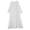 Zen Linen Double Layer Long Dress for Women - Literary Retro Style