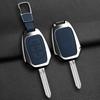 For Renault Kwid Traffic Symbol For Dacia Sandero Logan Duster - Zinc Alloy Leather Car Key Case Cover Auto Accessories