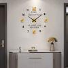 Acrylic Craft Clock Frameless Clock Silent Wall Clock Self-adhesive Home Living Room Wall Clock Home Sweep Seconds
