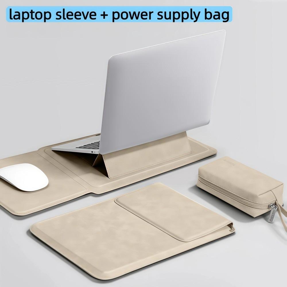 

3in1 Laptop Sleeve Case 13 14 15 15.6 16Inch Notebook Stand Bag For MAC Air Pro HP DELL Huawei 12/13/13.3in хаки