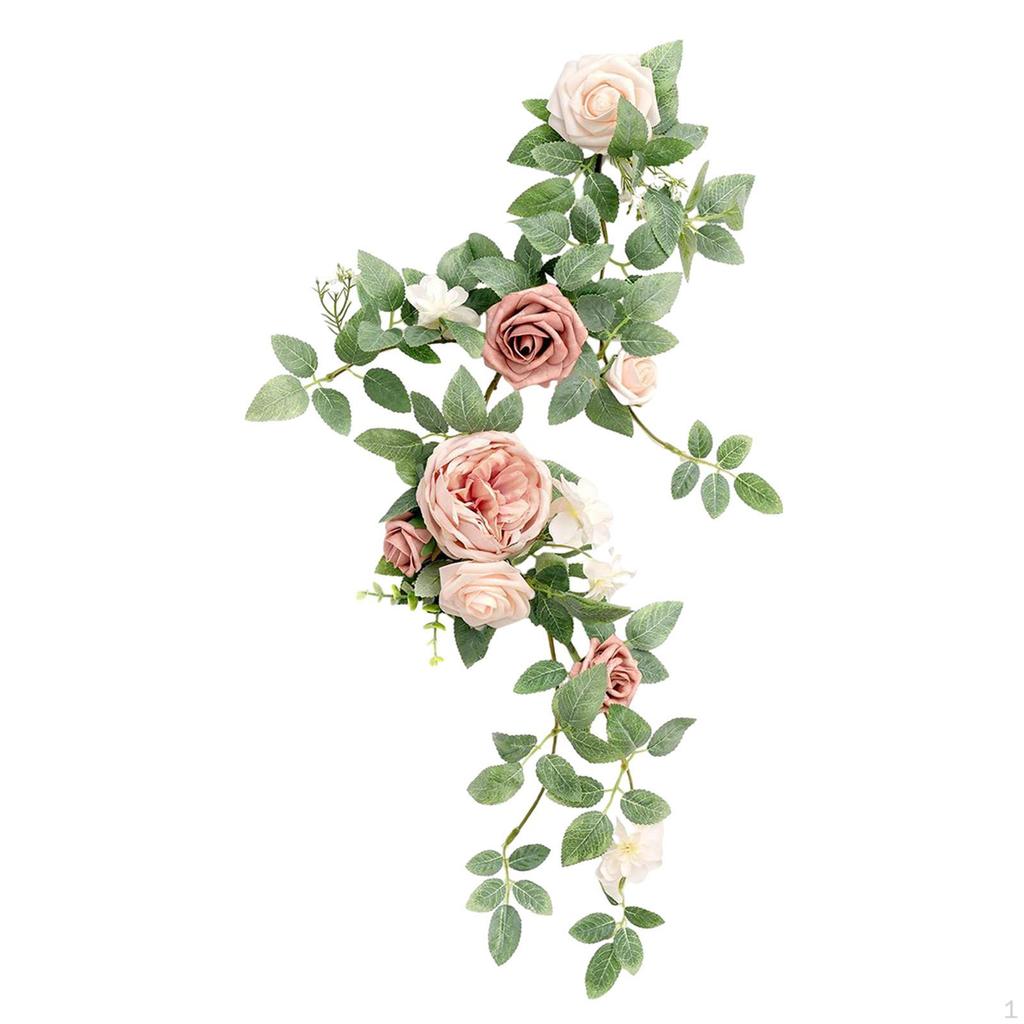 Silk Flower Swag for Elegant Wedding Display