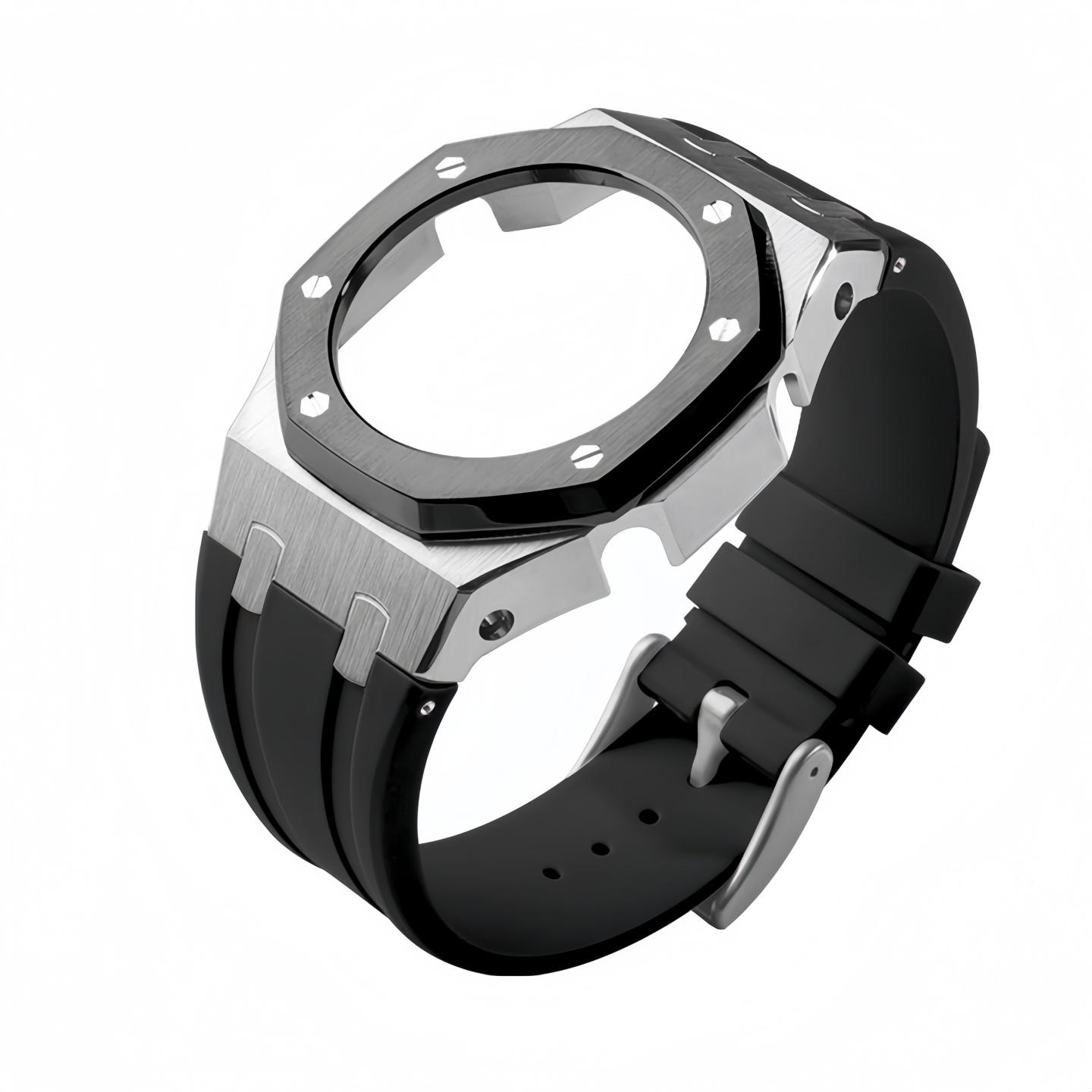 

Мод-комплект GMA-S2100 для Casio G-SHOCK GMA S2100 Жіночий Металевий корпус з нержавіючої сталі Гумовий ремінець для годинника Аксесуари для модифікації ремінця годинника For GMA-S2100 series