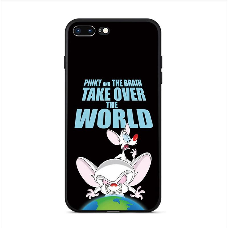 High Quality Phone TPU Case Cartoon TV Series Pinky and the Brain For iPhone 5 5S SE 2020 6 6s 7 8 Plus X XR XS MAX 11 11Pro Max