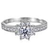 Korean fashion versatile diamond romantic snowflake ring