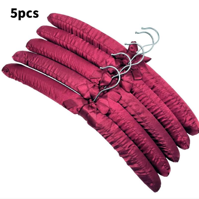 Satin Large Padded Hanger Silk Hangers Wardrobe Organization Hotel Room Supplies