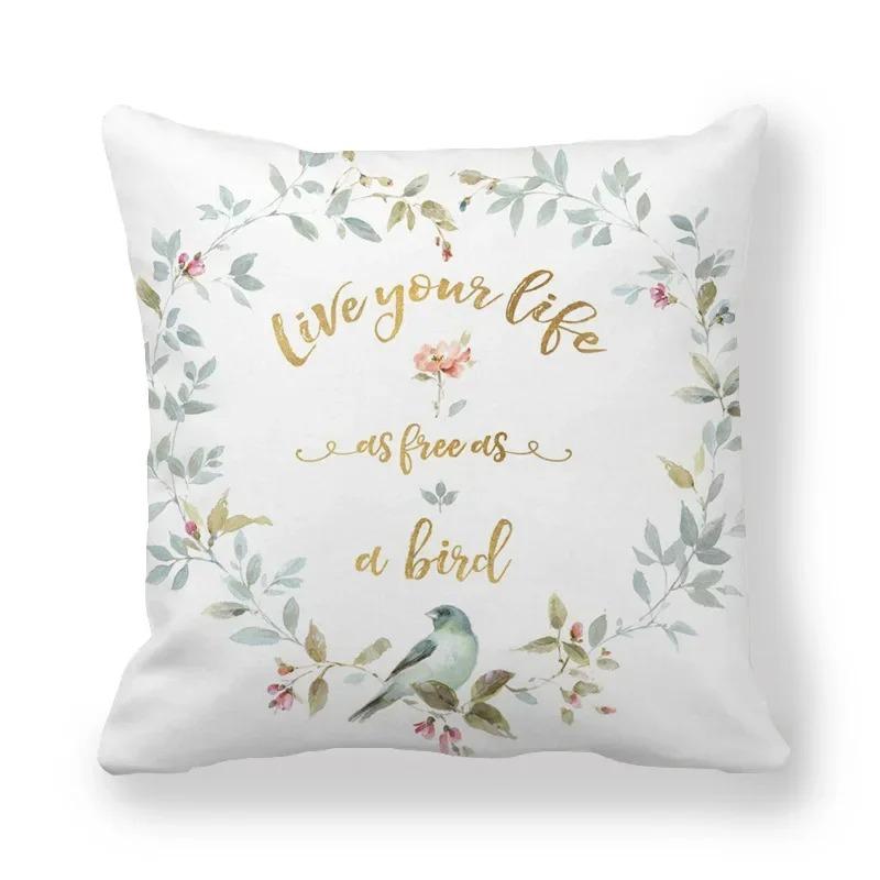 Housse de coussin florale camélia Rose, taie d'oreiller Vintage à imprimé Floral, décorative pour canapé