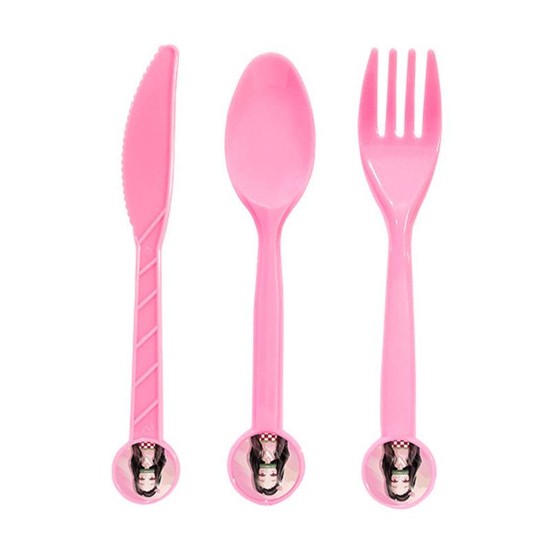 Spot Ghost Destroyer Blade Stove Door Your Bean Theme Set Paper Cup Paper Towel Flag Disposable Decorative Supplies