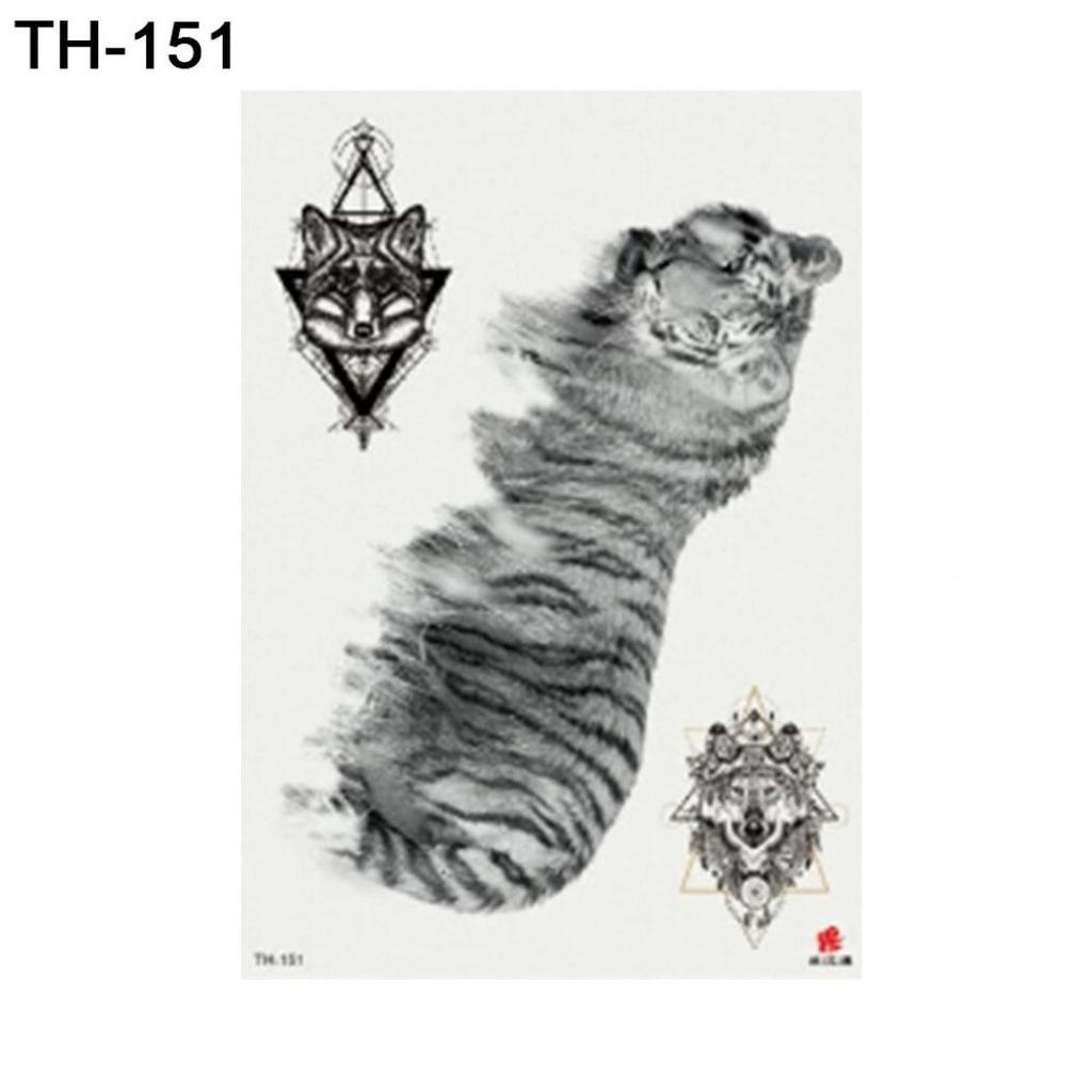 Animal Dog Bear Arm Shoulder Waterproof Temporary Fake Tattoo Sticker Gift