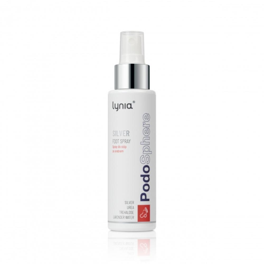

Lynia Spray do stóp ze srebrem, trehalozą i mocznikiem, 100 ml