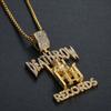 Acero de Titanio Nuevo DEATHROW/RECORDS Colgante de Collar de Prisionero 3D Joyería Hip-Hop de Moda DZ729