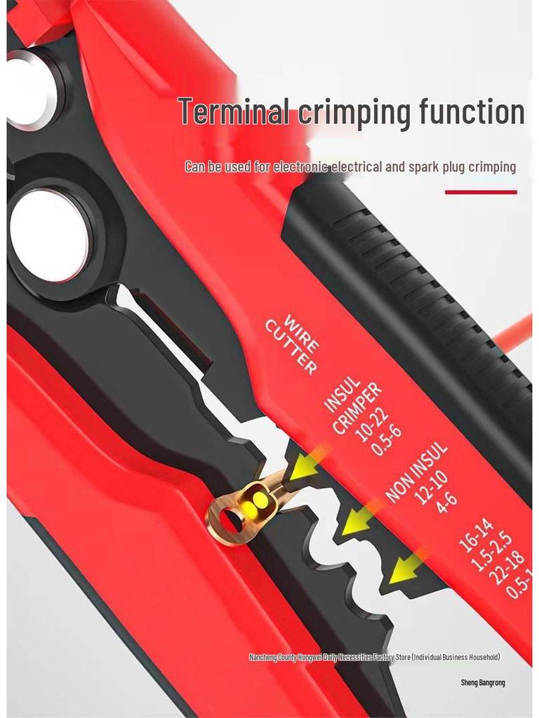 Automatic Multifunction Wire Stripper and Crimping Pliers for Electricians