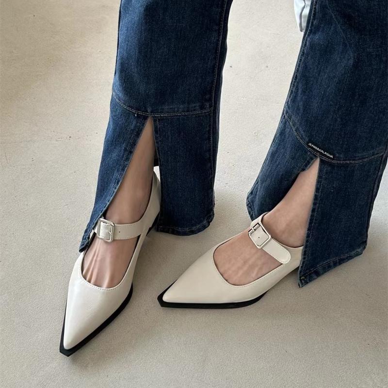 Fashion Women Pointed Toe Heeled Shoes Elegant Summer New Sandals 2025 Designer Dress Party Woman Chunky Shoes Sexy Zapatillas De Mujer