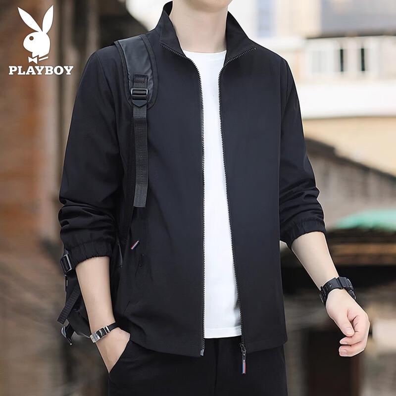 Playboy Men s Stand Collar Windproof Jacket M