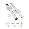 Smooth and Quiet Folding Invisible  Door Rail Cabinet Door Sliding Mechanism for Kitchen Cabinets & Living Room Storage