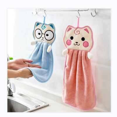 New Arrival Cartoon Thickened Towel Kitchen Hanging Water Towel