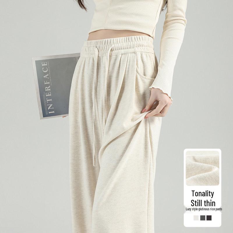 

Women s Gray Loose-Fit Petite Straight-Leg Pants - Spring/Autumn 2026 Collection. S 70-95 lbs
