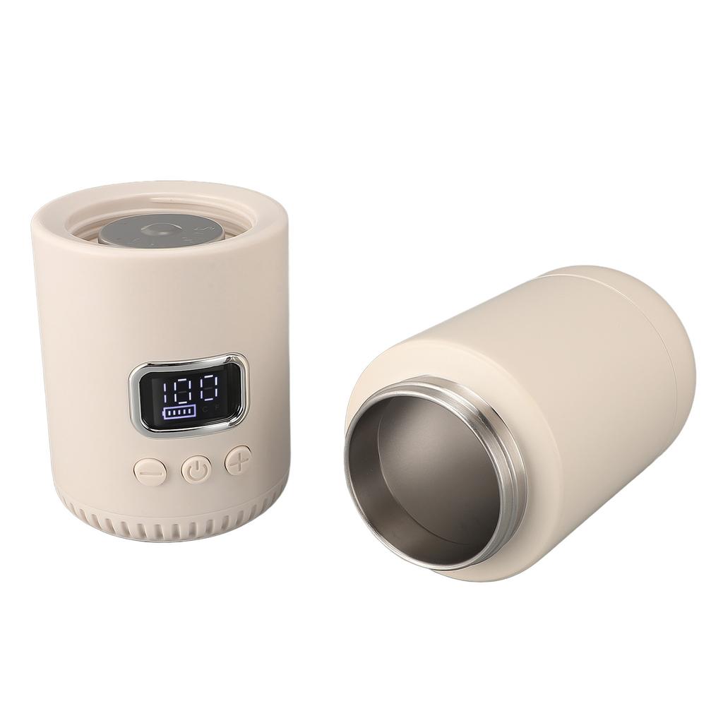 Reise-Wasserkocher, kabellos, 18000 mAh, wiederaufladbar, 400 ml, 55 °C, schnelle Erwärmung, heißes Wasser für unterwegs