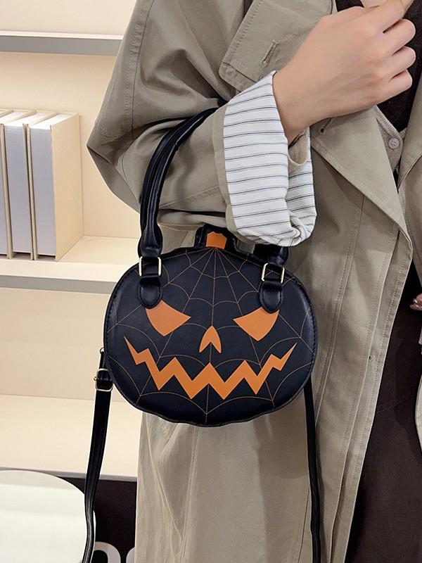 Lässige Damen Colorblock Umhänge- & Schultertasche - Halloween 2025 Edition