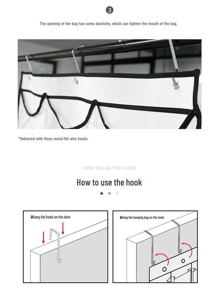 24-Grid Hanging Door Storage Organizer - No-Drill for Underwear, Bras, Socks, and Hats