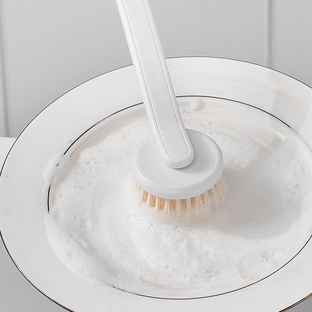 ZASA Kitchen Brush with Handle Removes stubborn stains Easy to use Pot Brush Frying Pan Cleaning Brush Frying Pan Scrub Kitchen Brush Kitchen Supplies