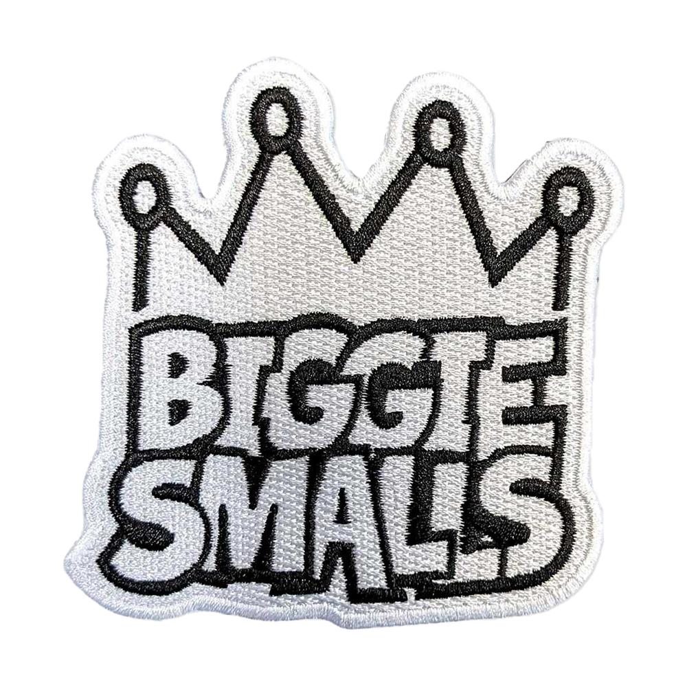 Biggie Smalls Woven Crown Logo Iron On Patch