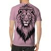 Casual Men T-Shirt Majestic Lion Head Portrait 3D Print Creative Short Sleeve Round Neck Summer Harajuku Style Tee Tops Loose Male Clothing Clothes