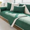 1PC Cotton Linen Sofa Cover Solid Color Non-slip Sofa Cushion Four Seasons Universal  L Shape Sofa Cover for Living Room home
