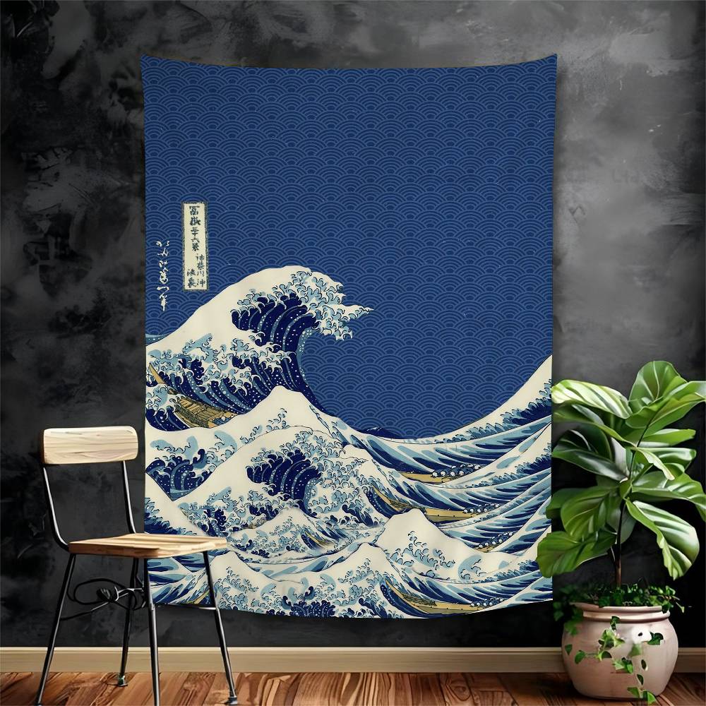 Ukiyoe The Great Wave Off Kanagawa Hanging Bohemian Tapestry Cheap Hippie Bohemian Tapestries Mandala Wall Hanging Home Decor