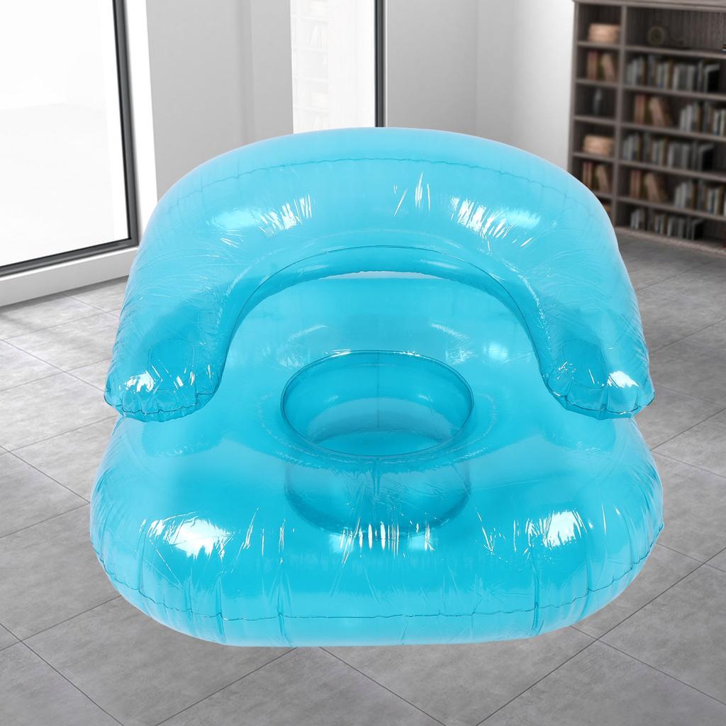 Inflatable   Sofa - Portable PVC Transparent Sofa St,Ergonomic Blow Up Ch , Inflatable Couch for Indoor Bedroom Balcony Outdoor Garden Pool Relaxa