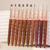 Sandalwood Nail Art Brushes Pen Rack Design Painting Nail Design Pen Detail Brush Drawing Tool Manicure Pen