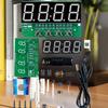 Soldering Practice Equipment, DIY Digital Alarm Clock with Mini Weather Station DC 5V.