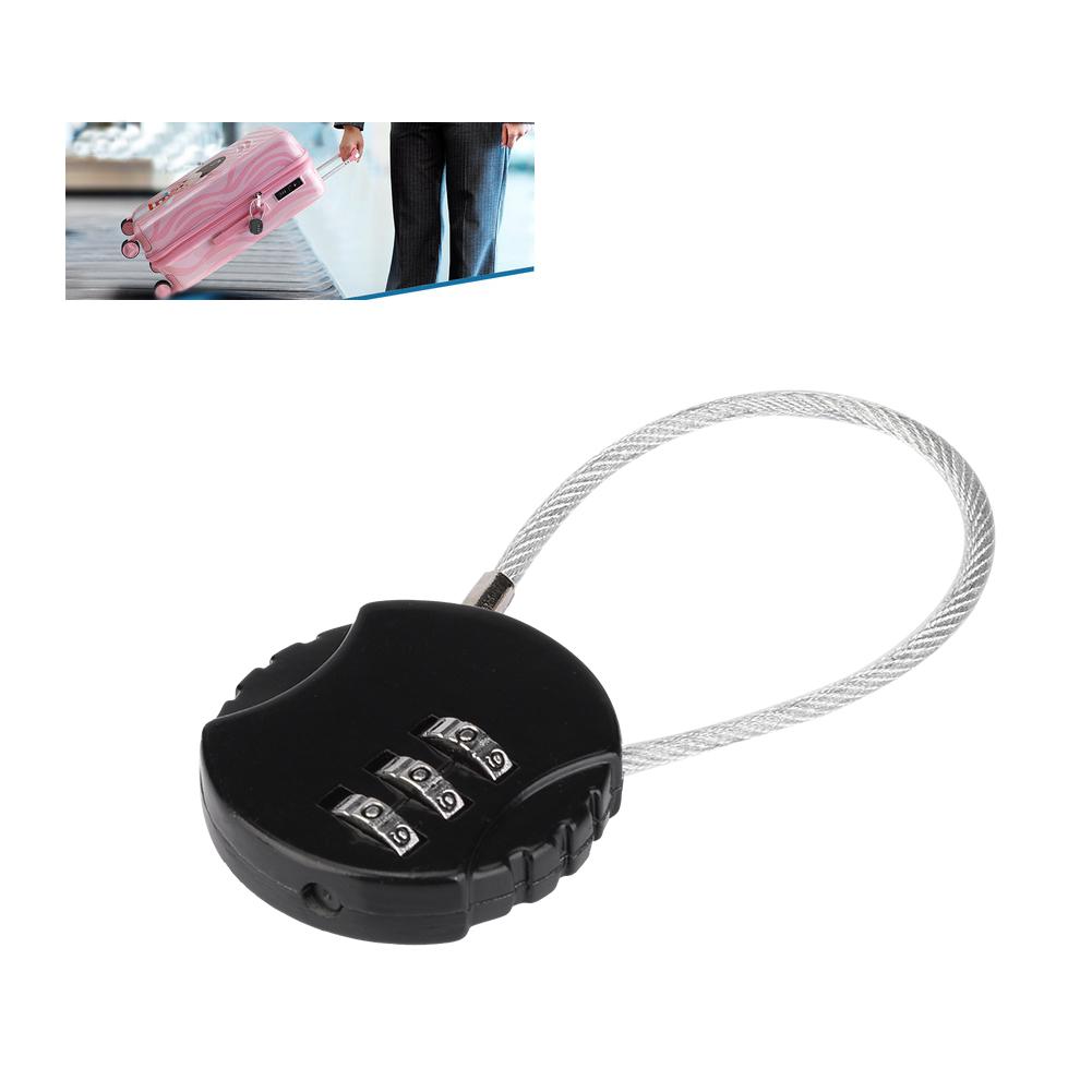 3-stelliger Code Kombination Koffer Gepäck Zinklegierung Passwort Sicherheit Codeschloss