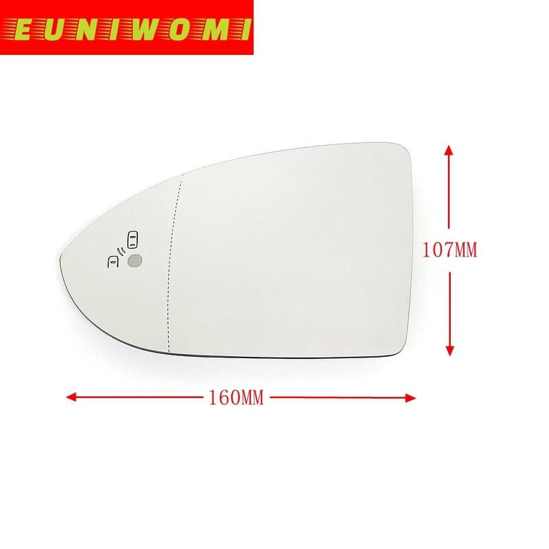 Wide Angle Heated Side Car Mirror Glass With Blind Spot for Volkswagen VW GOLF VII 7 2013 2014 2015 2016 2017 2018