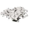 Grounding Washer Grounding Lug Photovoltaic Bracket Practical Silver Solar Panels PV Roof Fitting Rail Conductive Sheet 20pcs