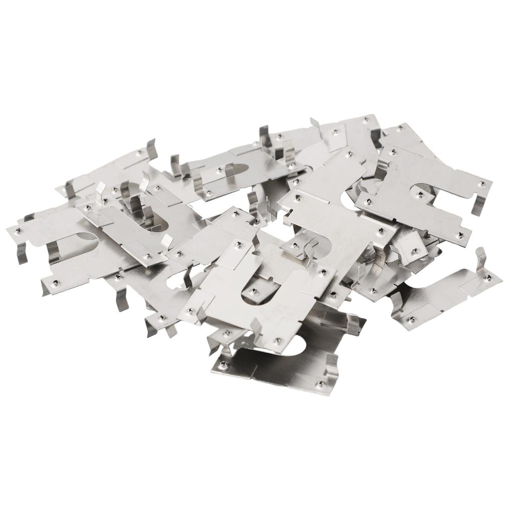 Grounding Washer Grounding Lug Photovoltaic Bracket Practical Silver Solar Panels PV Roof Fitting Rail Conductive Sheet 20pcs