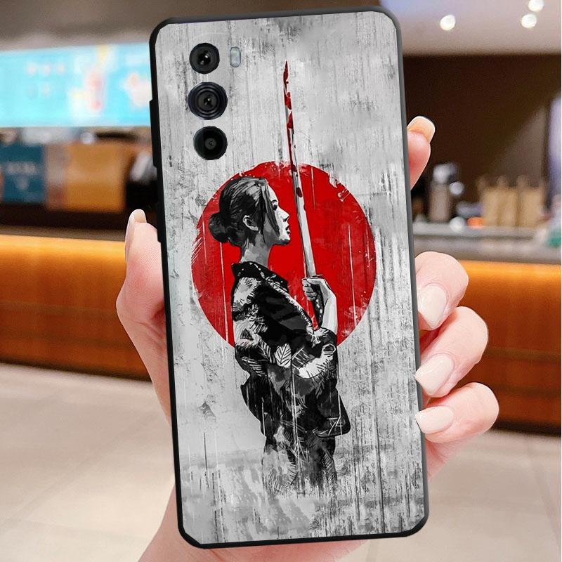 

Japan The samurai Ninja Phone Case For Motorola Edge 50 40 Pro 60 50 40 30 Ultra Neo Fusion Moto G85 G72 G53 G54 G84 G13 G32 Moto G32