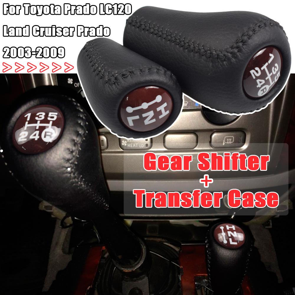 Automatic Transmission Leather Gear Shift Knob Lever Shifter Stick For For Toyota Prado 120 2003 2004 2005 2006 2007 2008