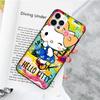 JZ3 Love Hello Kitty Black Sofe Case for OPPO Reno 8 6 5 4 Pro Plus Find X3 A17 A3 A31 A38 A40 A53 A54 A55 A74 A76 A78 A77 A80 A94 A95 A96 Lite