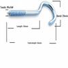 Iron Self-tapping Question Mark Hook for Hanging and Lighting