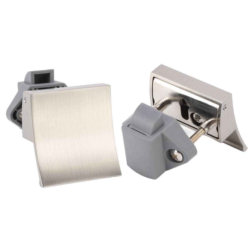 Cabinet Door Lock Buckle Metal Nylon Drawer Lock Handle Mounting Set for RV Yacht 7mm Opening P07