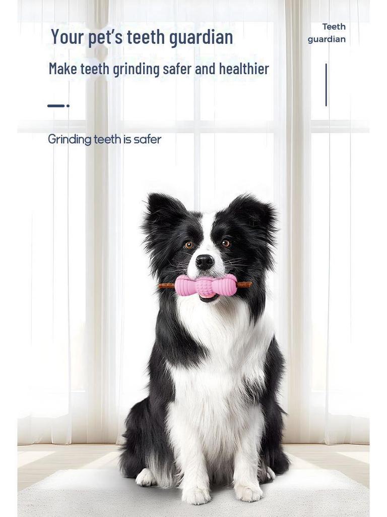 Natural Rubber Interactive Dog Toy for Teeth Grinding and Food Dispensing