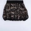 2025 Spring Women's Plus Size Lace Puff Sleeve Dress - Fashionable European & American Style