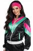 Dres strój lata 80 przebranie retro dresy kostium disco bluza vintage l