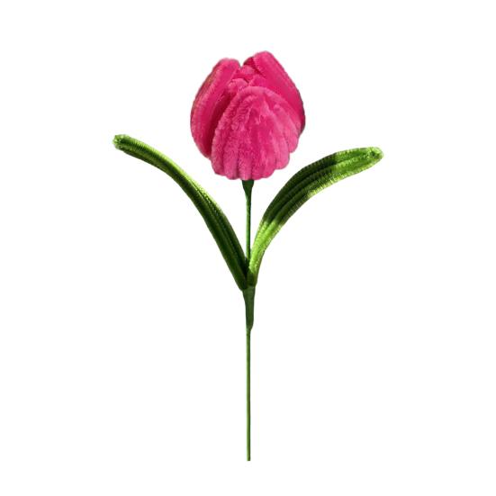 Acul de curățat pipe Finisat Flori Lalea Flori Artificiale Handmade Meșteșug Cadouri pentru Femei Mamă Soție