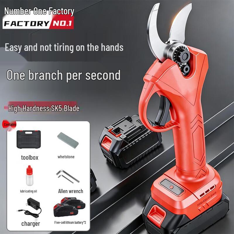 

21V Cordless Electric Pruning Shears 9-Piece Kit CN plug (adapter included)