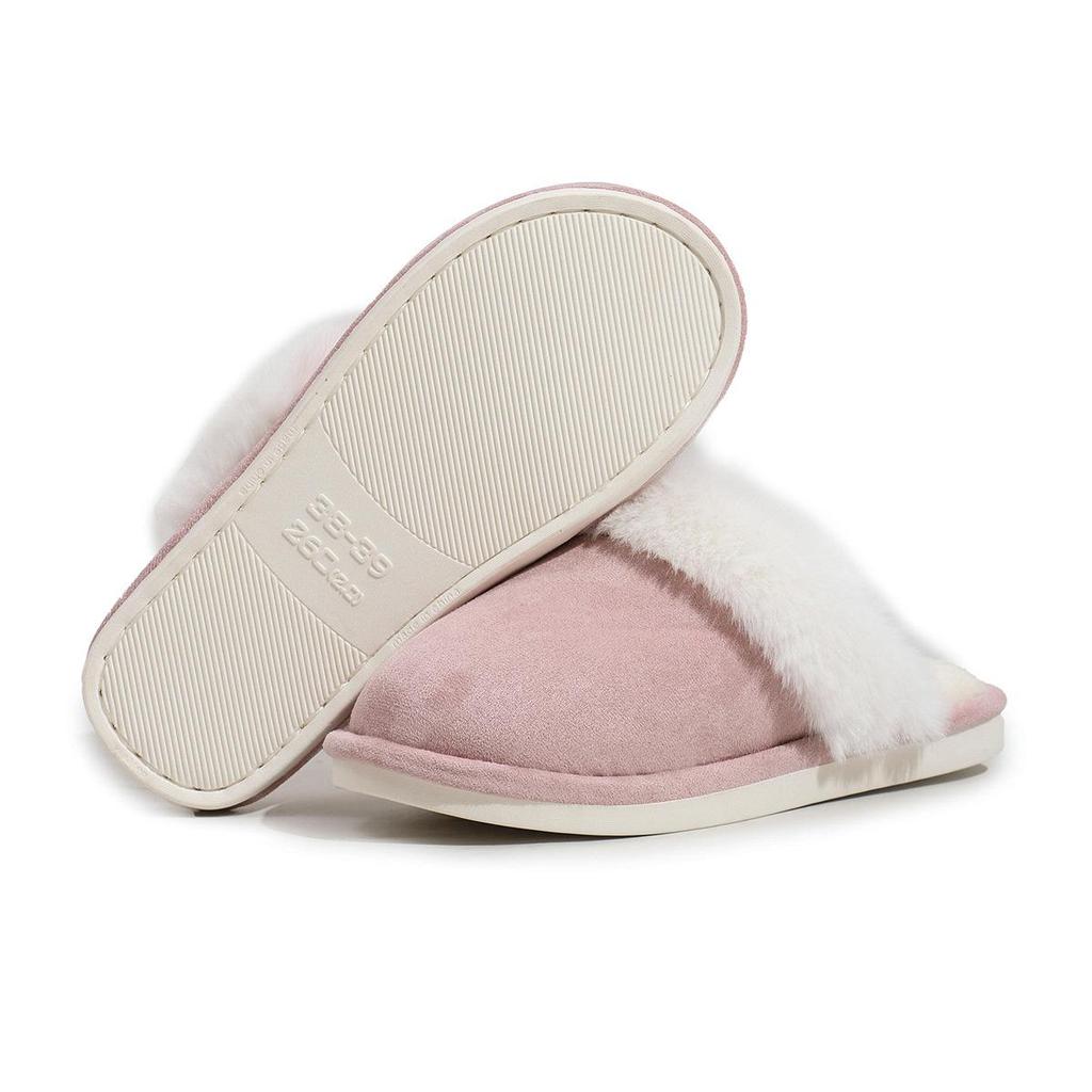 Men's and Women's Fluffy Winter Slippers: Non-slip, Warm, Soft Sole, Plus Velvet Cotton for Home