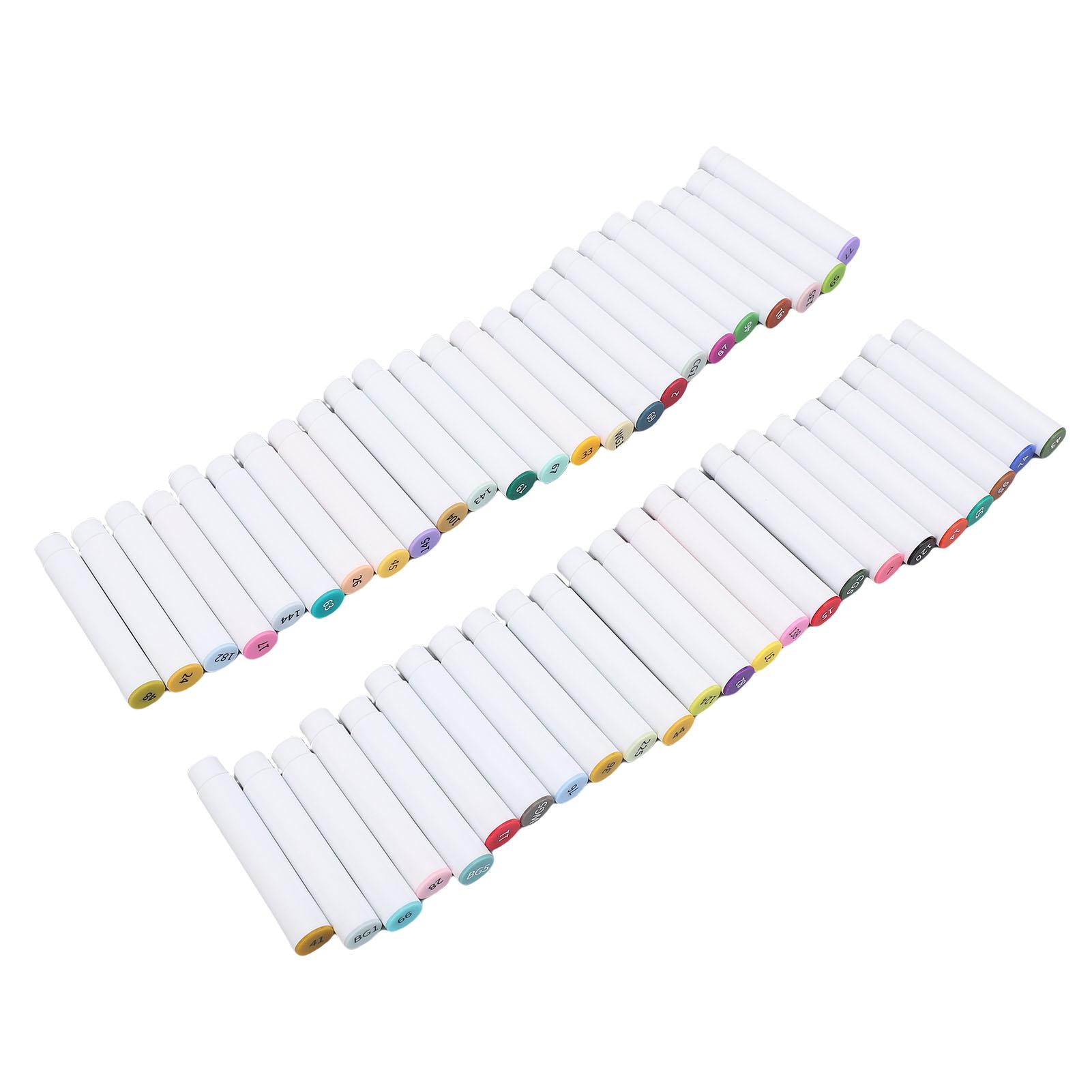 48 Pcs Marker Pen Ink Cartridges Set Quick Drying Alcohol Oil Based Ink Refills for Replacement