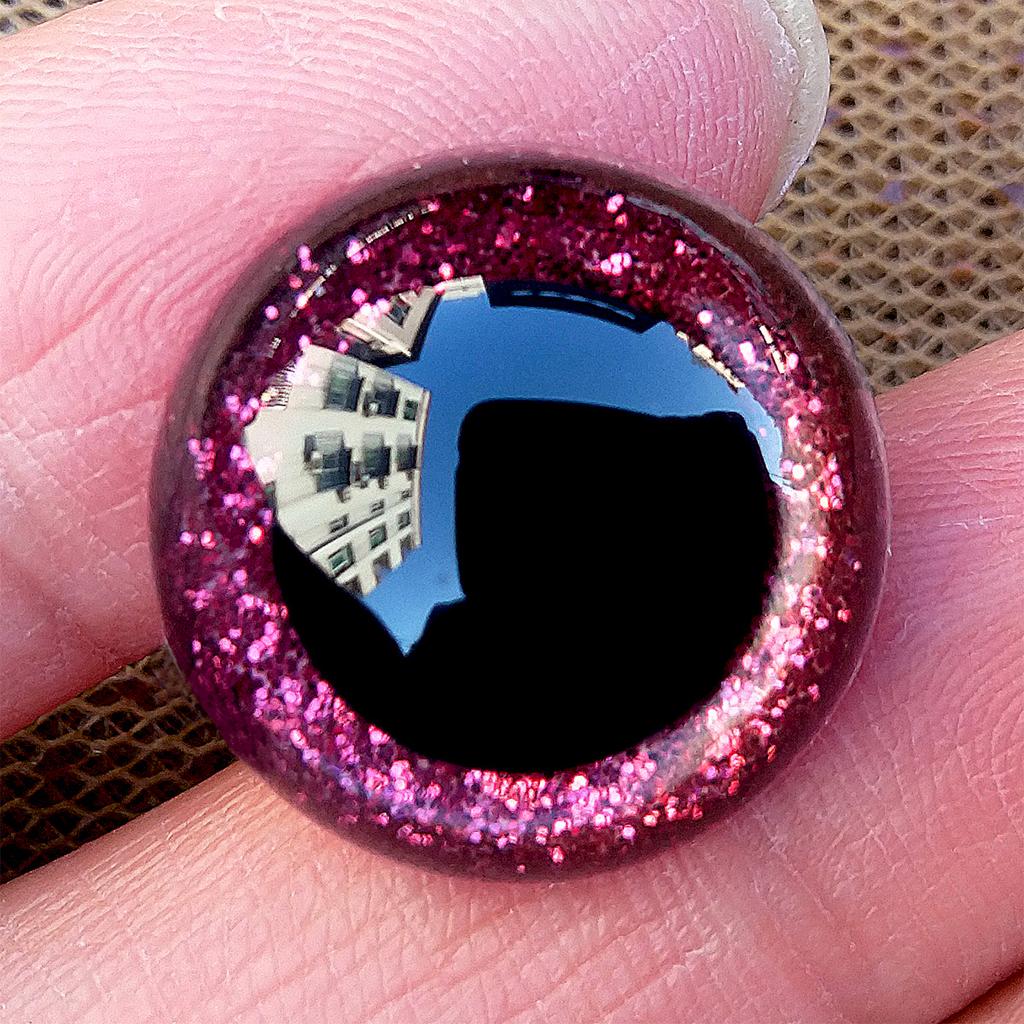 10 perechi Ochi de Siguranță 3D din Plastic cu Sclipici Pentru Jucării Croșetate Măiestrie Big Amigurumi Păpuși de Tricotat de Pluș 9/10/12/14/16/18/20/24mm