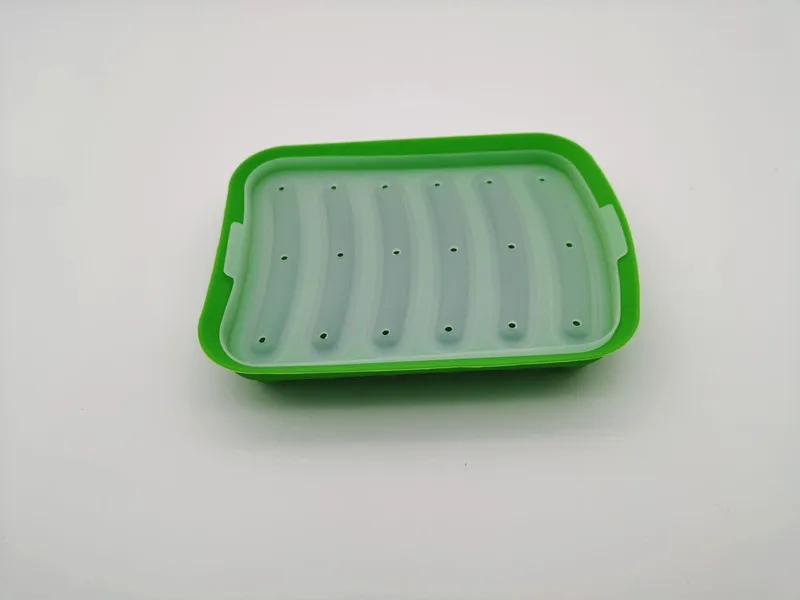 Sausage Maker Mould 6 Grids Silicone DIY Ham Hot Dog Making Moulds With Lid Kitchen Household Sausages Cake Baking Tools Molds