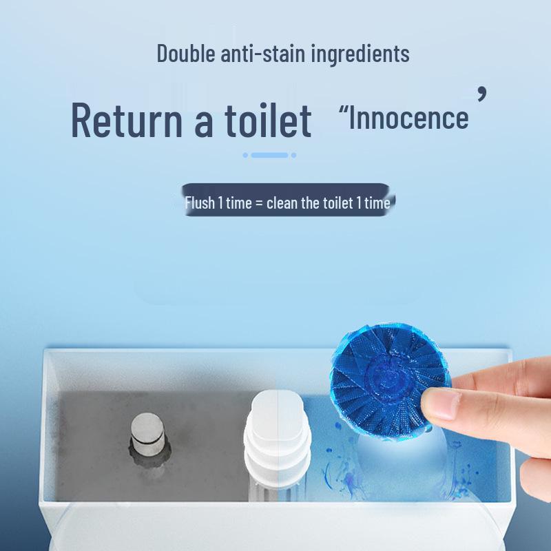 Toilet Bowl Cleaner with Jasmine Fragrance - Blue Bubble Cleaning Block